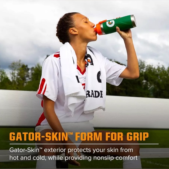 Gatorade Stainless Steel Sport Bottle, 26oz, Double-Wall Insulation - New - Picture 5 of 8